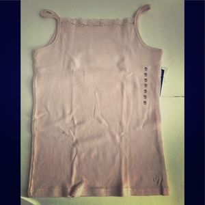 👚 GAP Kids blush pink rib knit cami tank top NWT